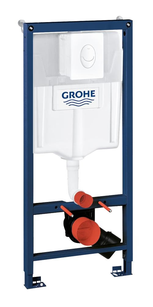 Grohe RAPID SL 3-in-1 Inbouwframe voor Toilet - 1,13 m - Skate Air Plaat - Met Beugels