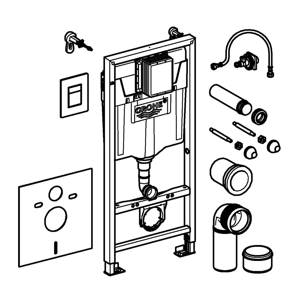 Grohe RAPID SL Fresh 5-in-1 Inbouwframe - Skate Cosmopolitan Chroom-Mat