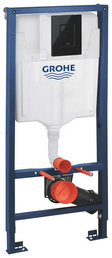Grohe Rapid SL 3-in-1 Installatieset - 1,13 m - Glanzend Zwarte Inbouwknop - Muurbevestigingsbeugels