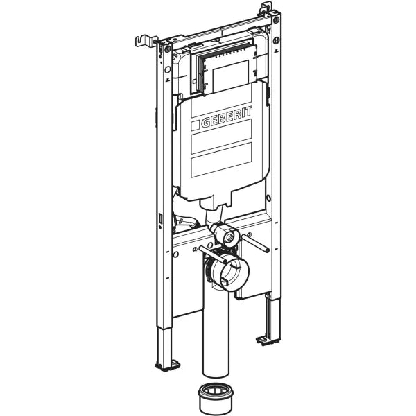 Geberit Duofix Verborgen Frame voor WC - Sigma 8 cm - H114