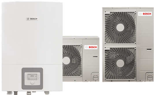 Bosch Split lucht-water warmtepomp Compress 3000 AWS 8 E - 9,2 kW, eenfasig, 230 V